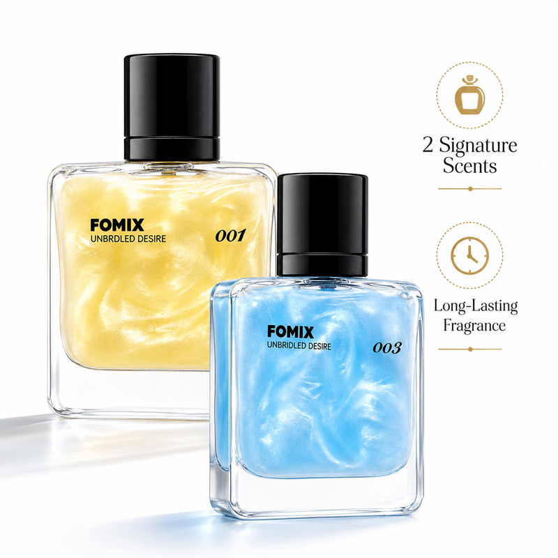 Perfume Fresh Fragrance - FOMIX ชุดน้ำหอมสำหรับผู้ชาย 2 ชิ้น, กลิ่นหอมสดชื่นจากทะเลและกลิ่นอบอุ่นเย้ายวนติดทนนาน, น้ำหอม