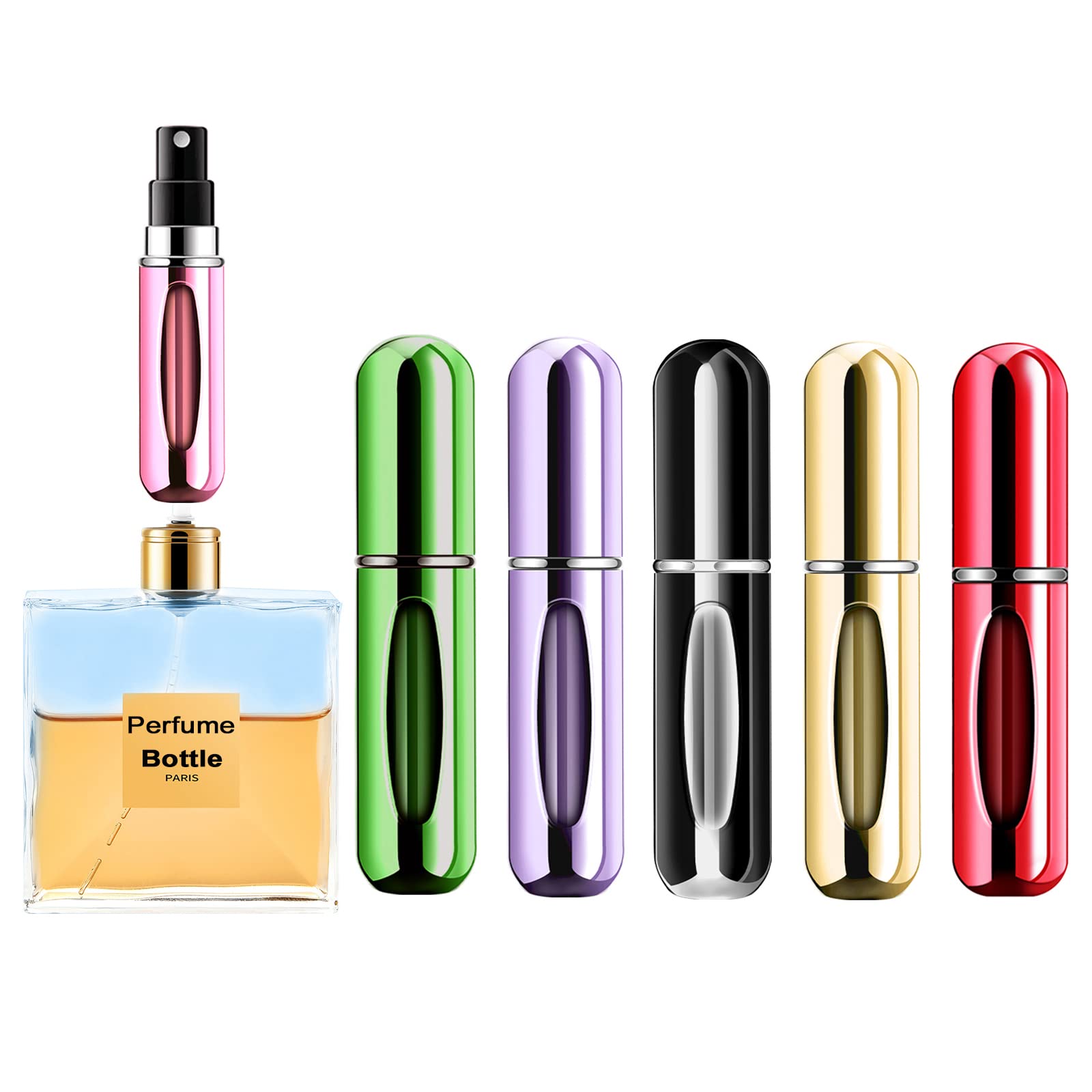 Perfume Fragrance Booster - ขวดน้ำหอมขนาดเล็กแบบเติมได้ ขวดเครื่องสำอางพกพา ขวดสเปรย์ ขวดสเปรย์แบบพ่นฝอย ภาชนะบรรจุสเปรย์ ขวดแบบเติมได้สำหรับเดินทาง