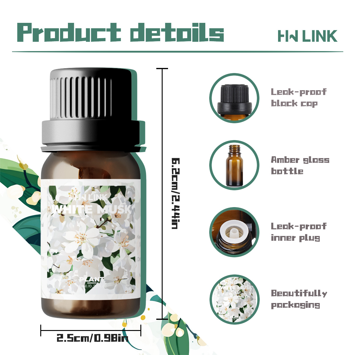 น้ำมันหอมระเหยไวท์มัสค์ 10 มล. - Musk White Oil บทวิจารณ์และราคา