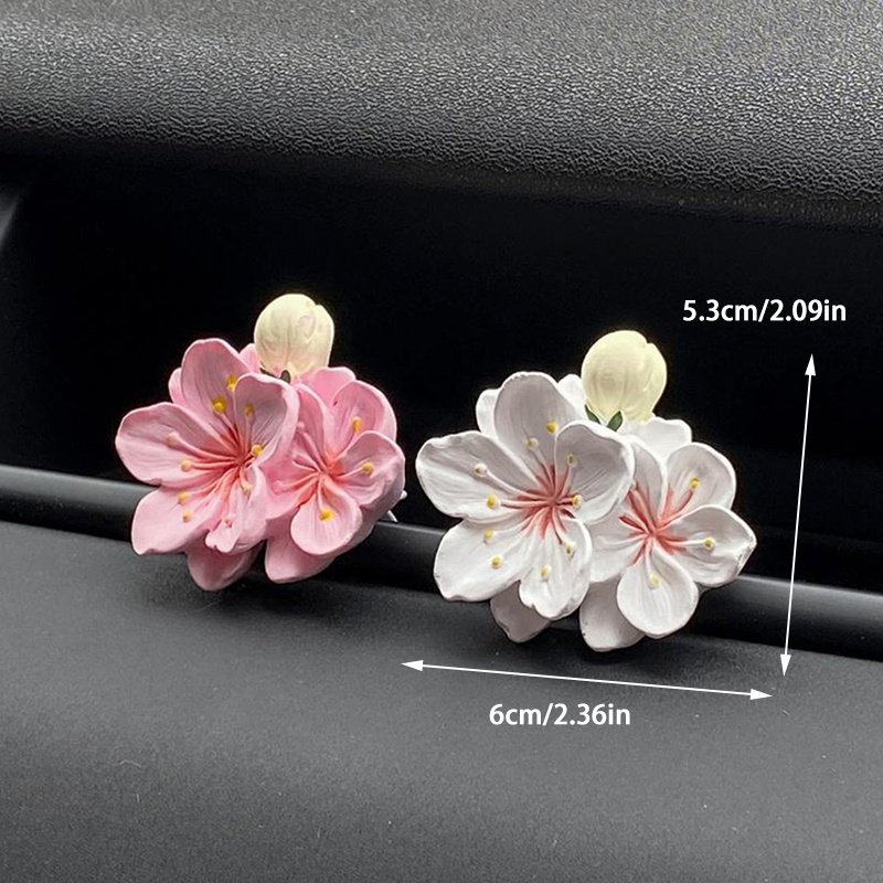 คลิปหนีบปรับอากาศรูปดอกไม้ 1 ช - Fragrance Perfume Car บทวิจารณ์และราคา