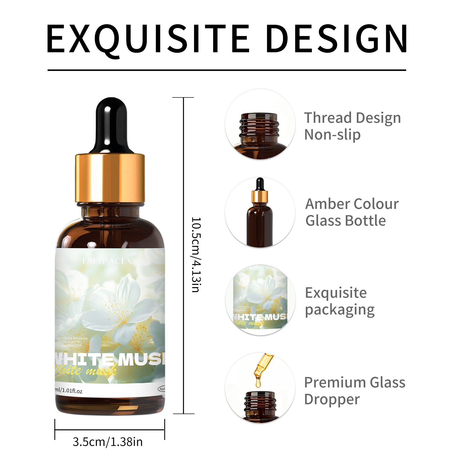 น้ำมันหอมระเหยไวท์มัสค์ 30 มล. - Musk White Oil บทวิจารณ์และราคา